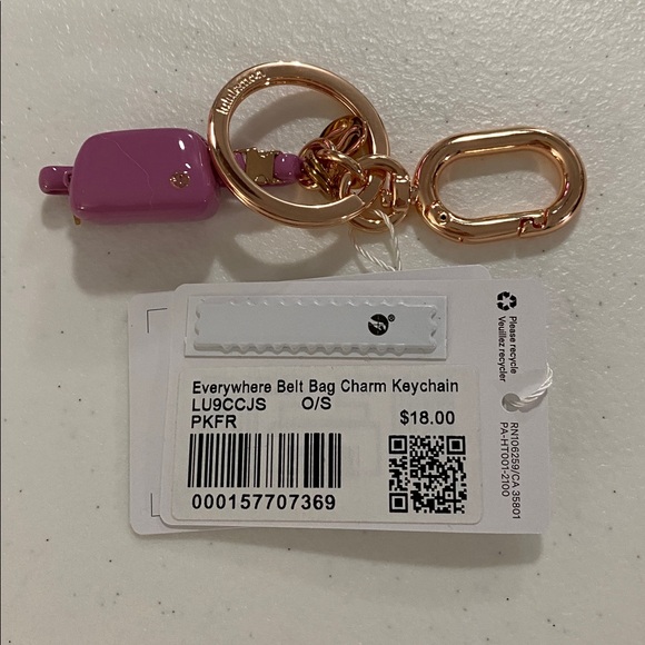 Lululemon - Everywhere Belt Bag Charm Keychain - NWT - Picture 4 of 4